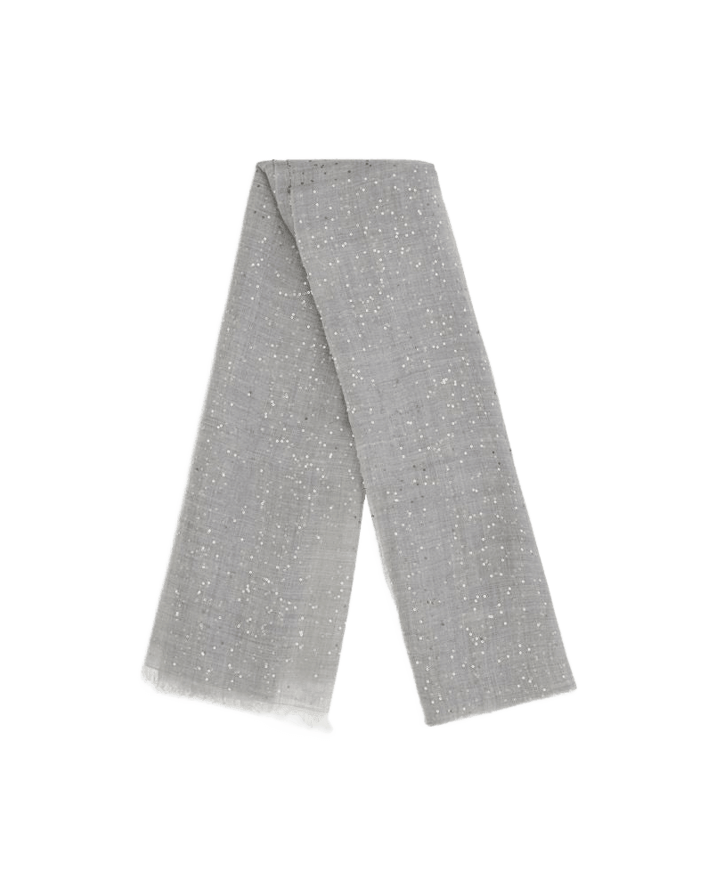 Brunello Cucinelli Gray Cashmere Scarf Glam Steals