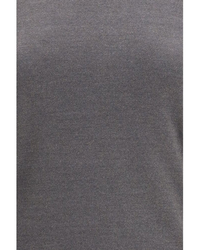Brunello Cucinelli Gray Cashmere Top