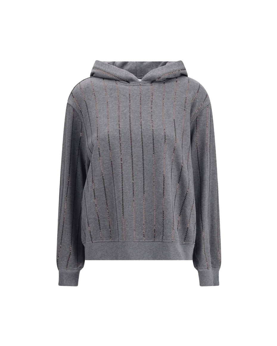Brunello Cucinelli Gray Cotton Sweatshirt Glam Steals