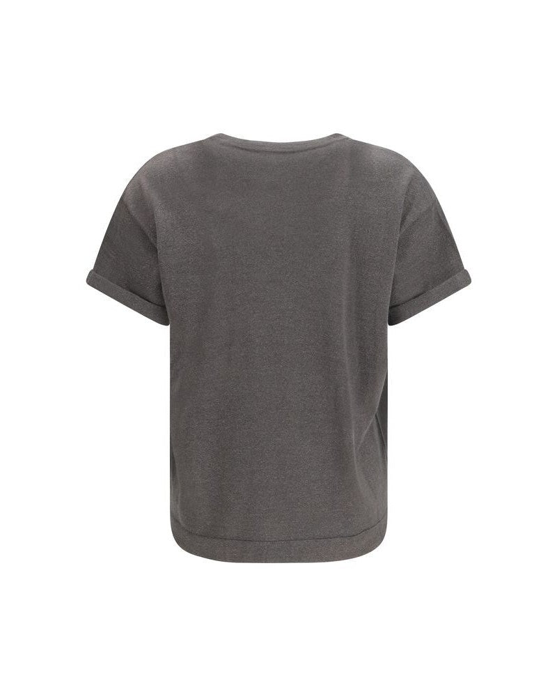 Brunello Cucinelli Gray Nylon T-shirt