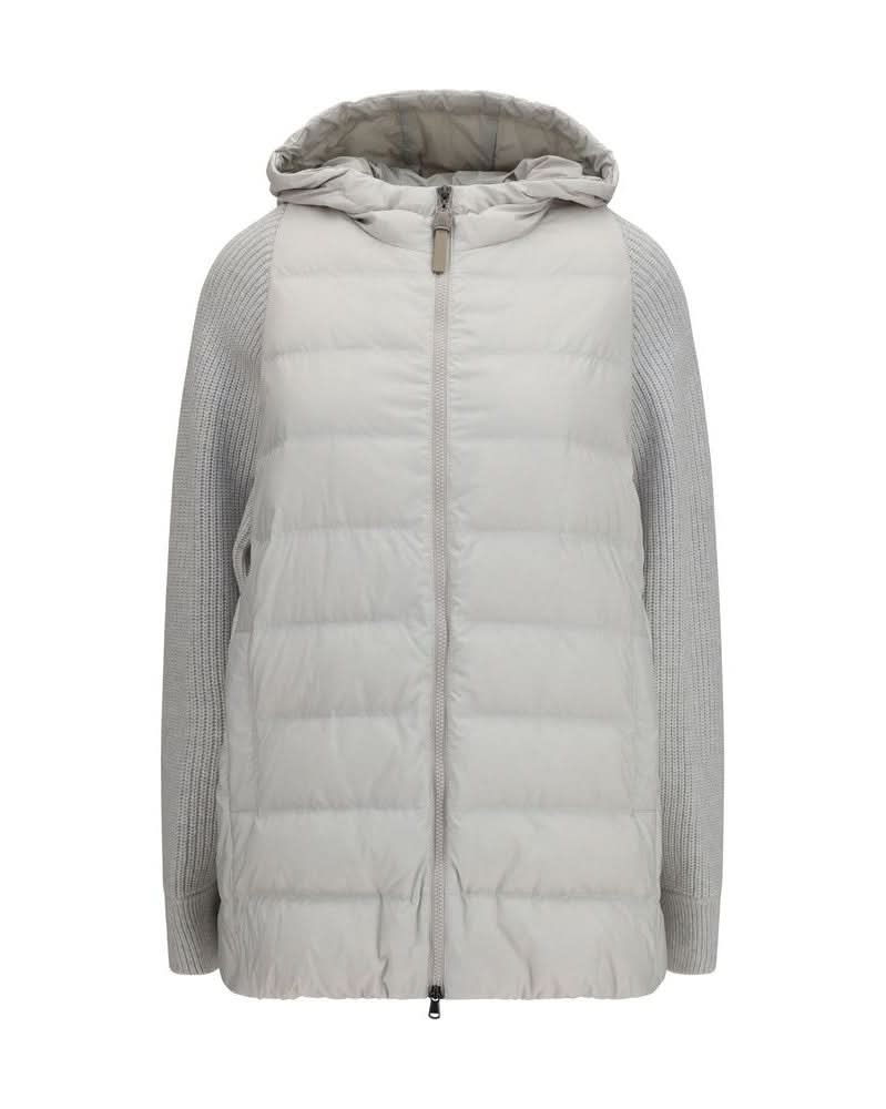 Brunello Cucinelli Gray Polyamide Jacket Glam Steals
