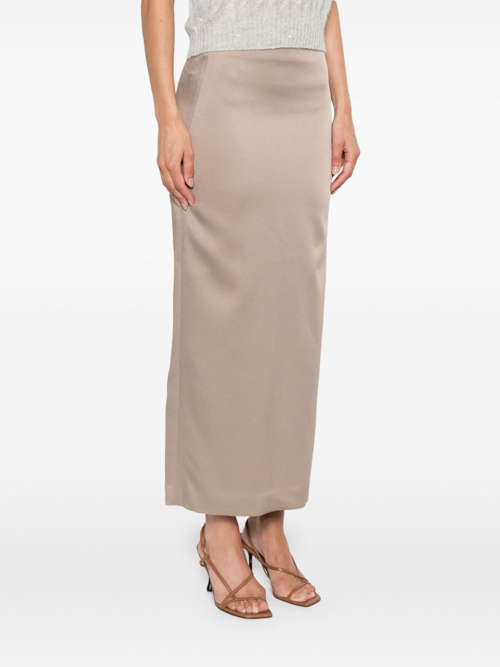 Brunello Cucinelli Grey Skirt Dove Glam Steals