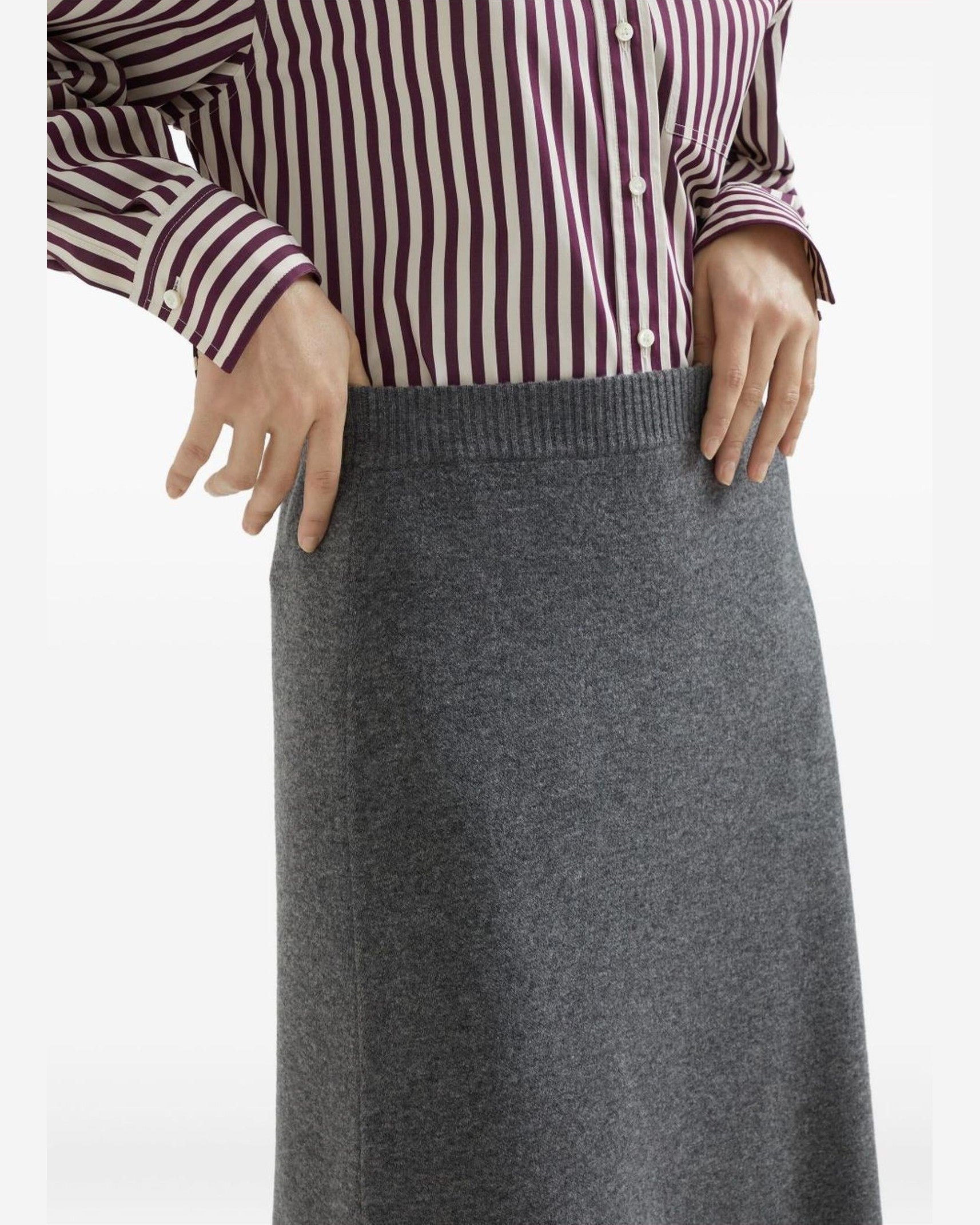 Brunello Cucinelli Grey Skirt Glam Steals