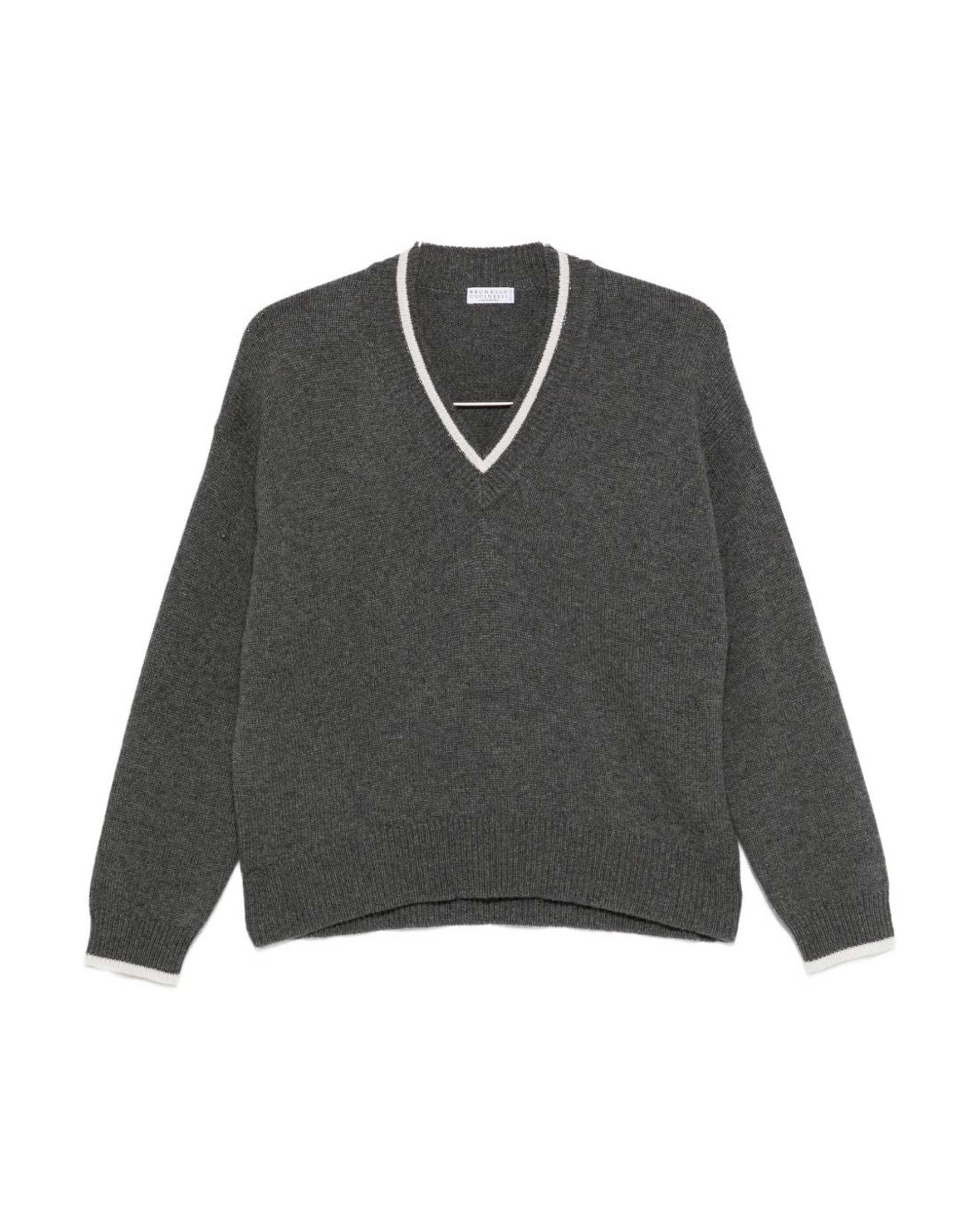 Brunello Cucinelli Grey Sweater Glam Steals