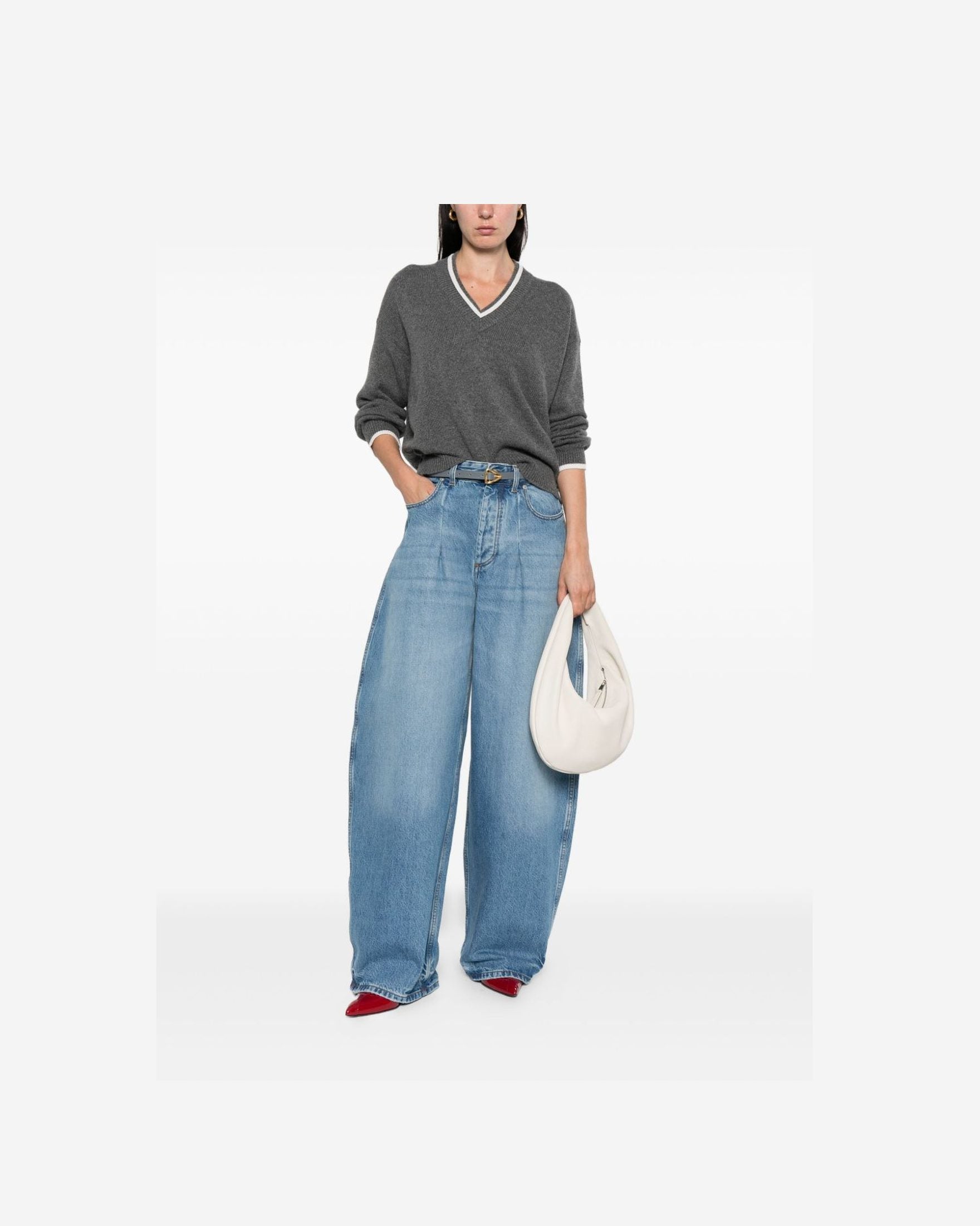 Brunello Cucinelli Grey Sweater Glam Steals