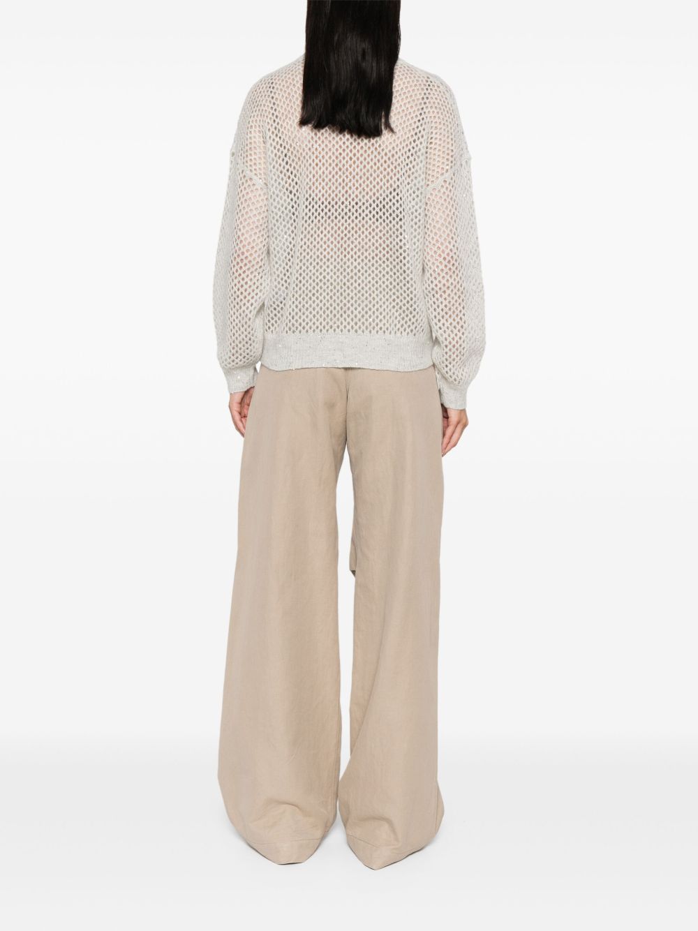 Brunello Cucinelli Grey Sweater Glam Steals