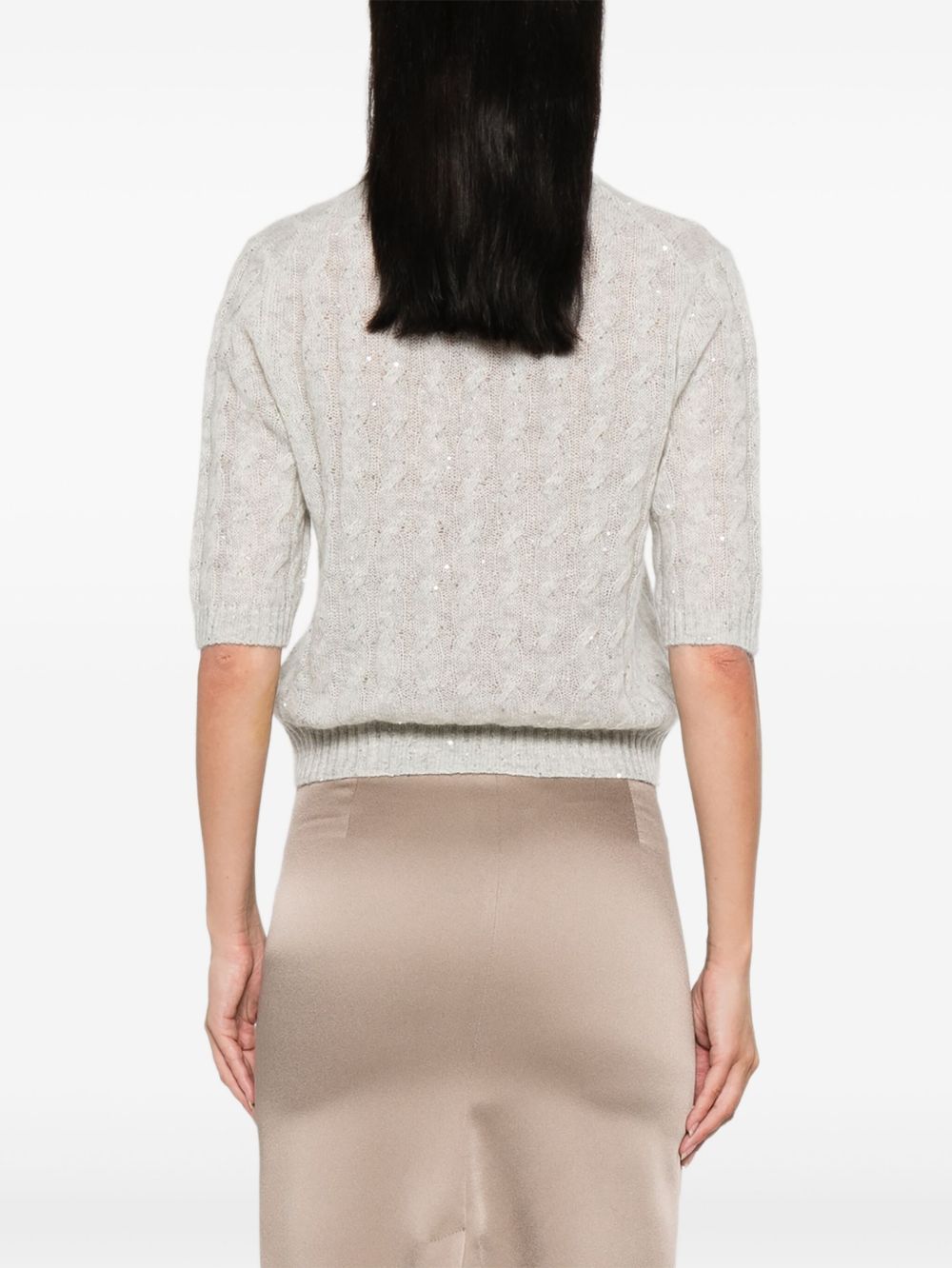Brunello Cucinelli Grey Sweater Glam Steals
