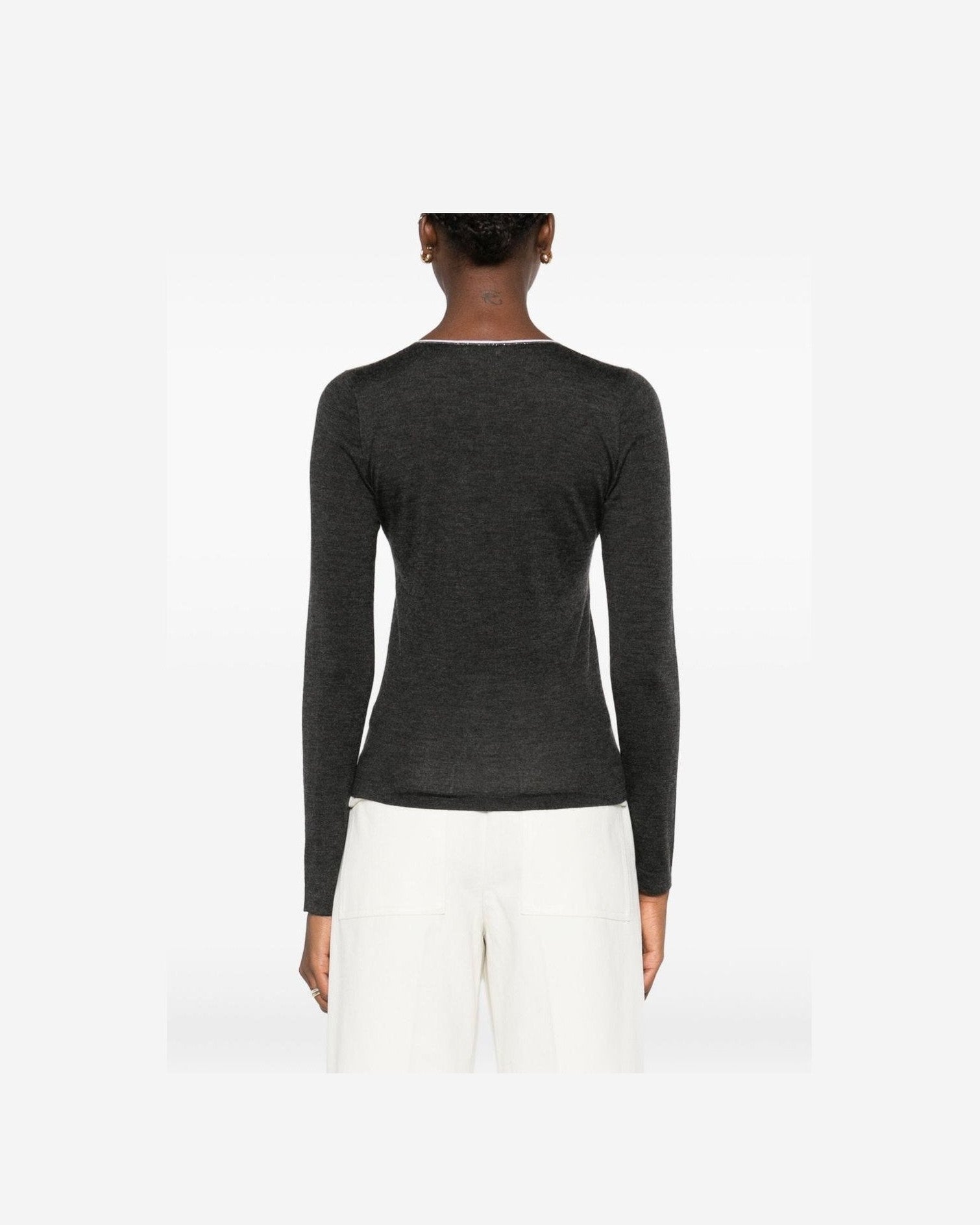 Brunello Cucinelli Grey Sweater Glam Steals