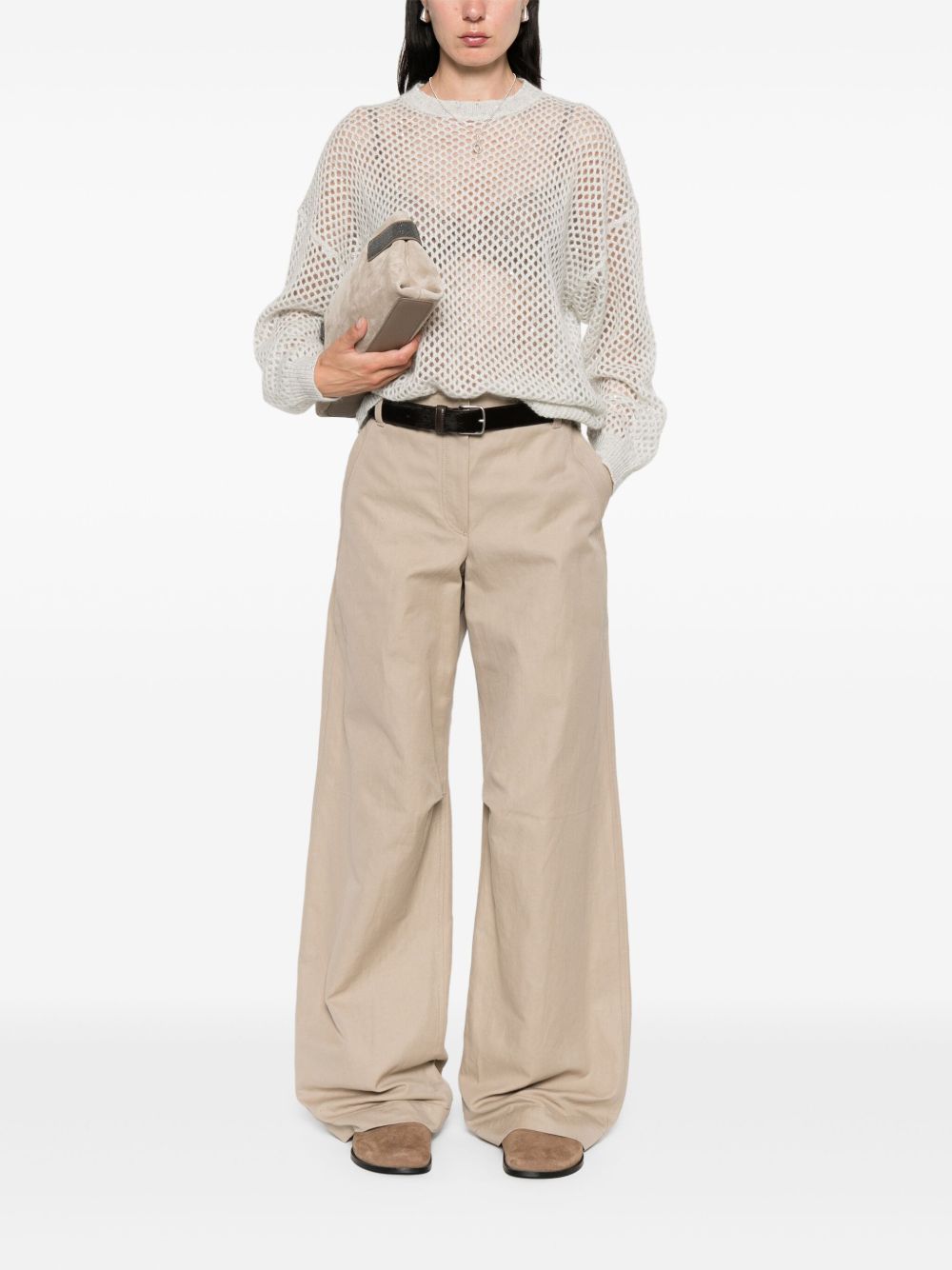 Brunello Cucinelli Grey Sweater Glam Steals