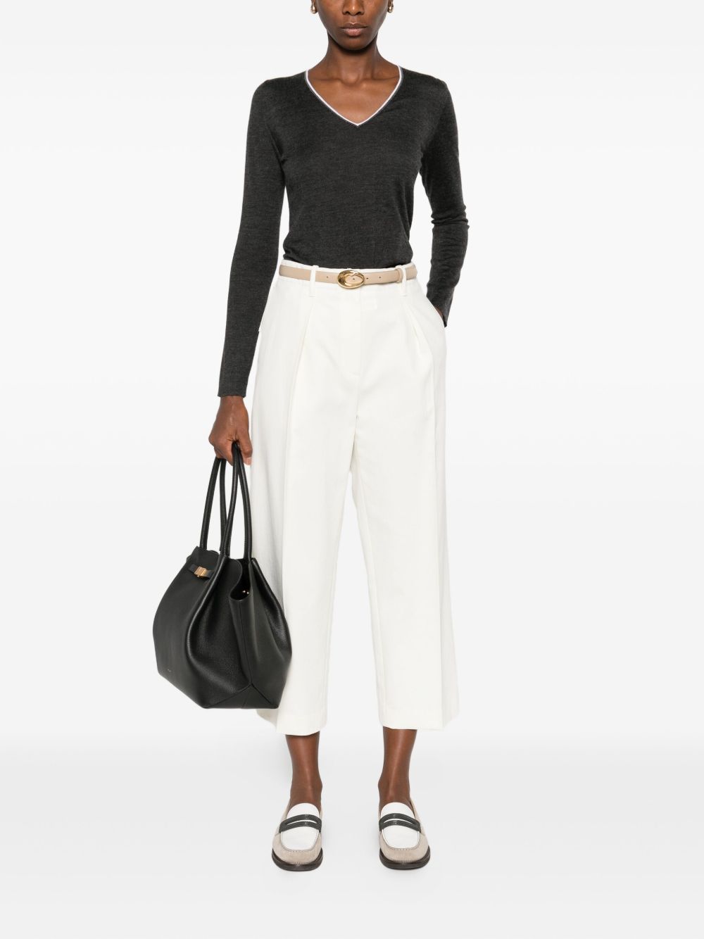 Brunello Cucinelli Grey Sweater Glam Steals
