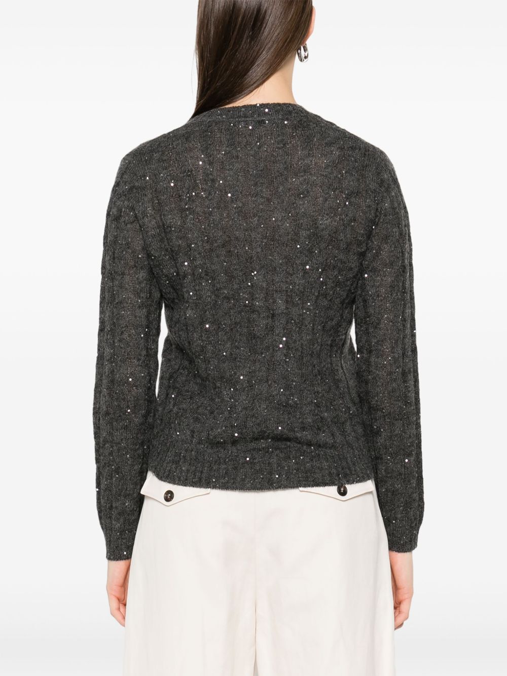 Brunello Cucinelli Grey Sweater Glam Steals
