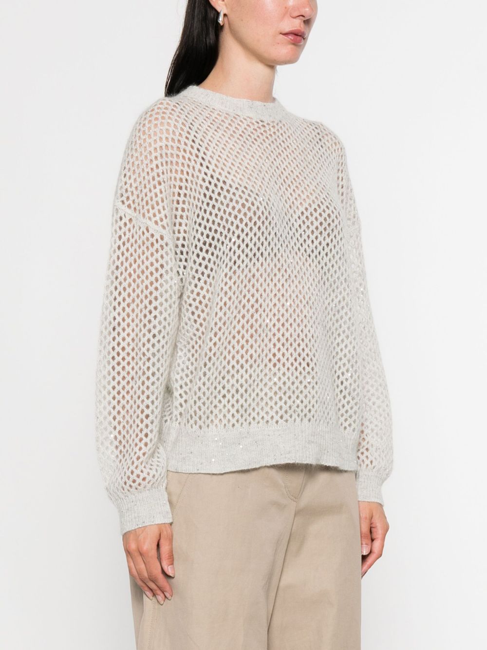 Brunello Cucinelli Grey Sweater Glam Steals