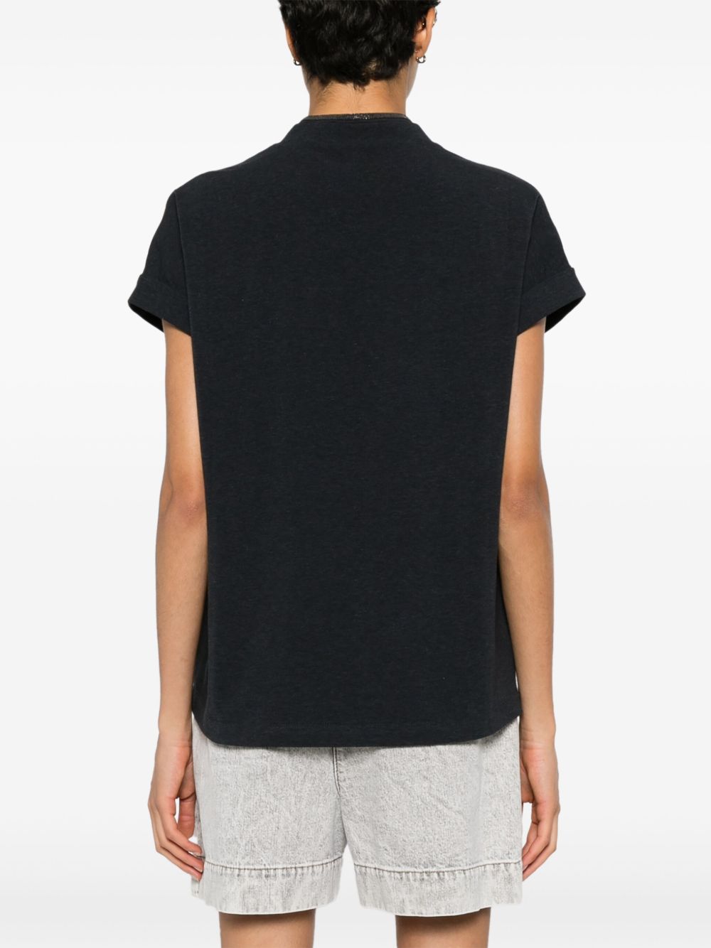 Brunello Cucinelli Grey T-Shirt And Polo Glam Steals