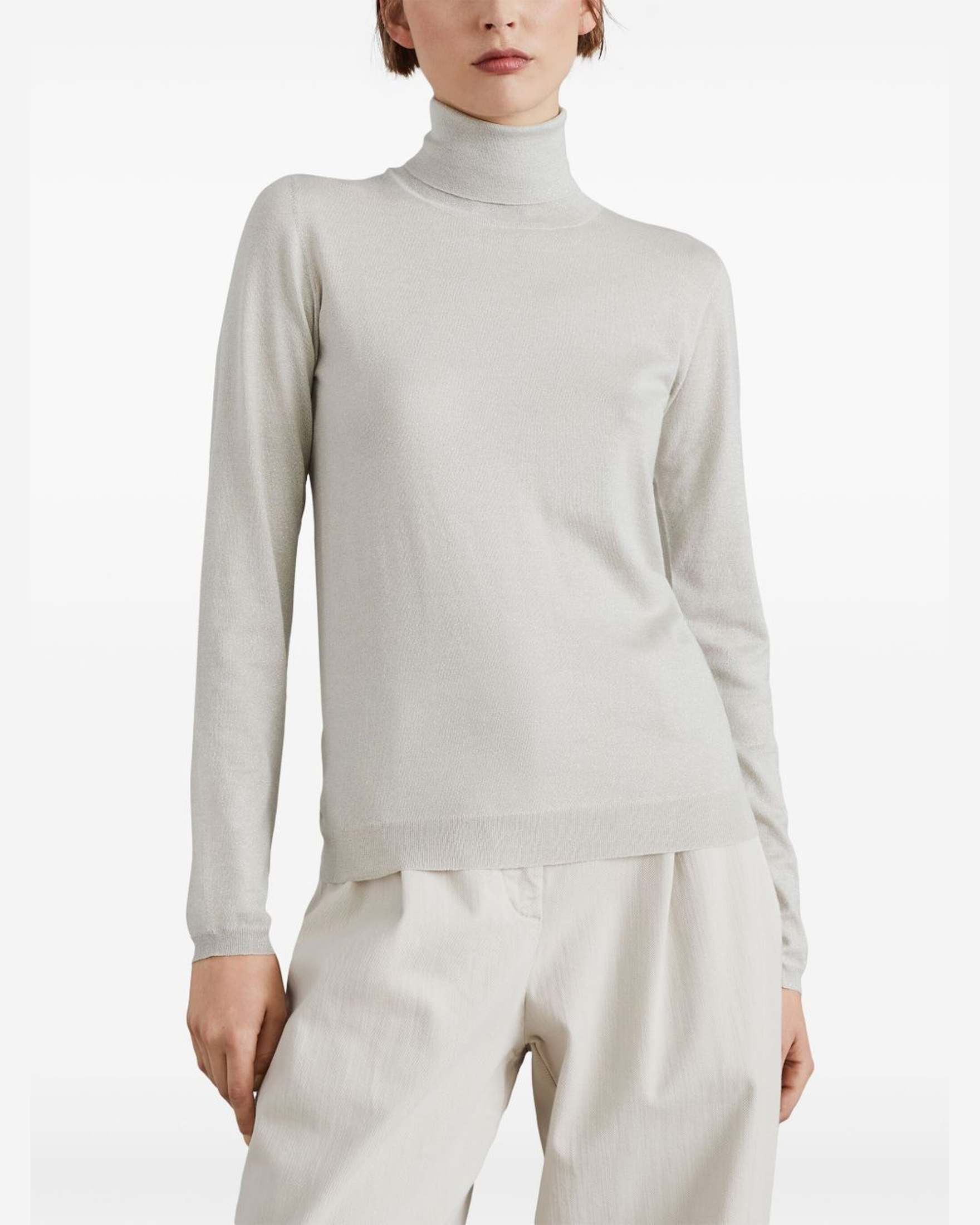 Brunello Cucinelli Ivory Sweater Glam Steals