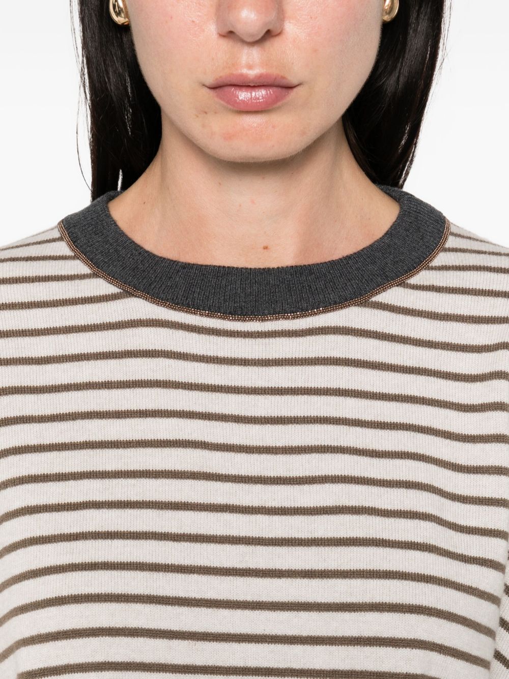 Brunello Cucinelli Ivory Sweater Glam Steals