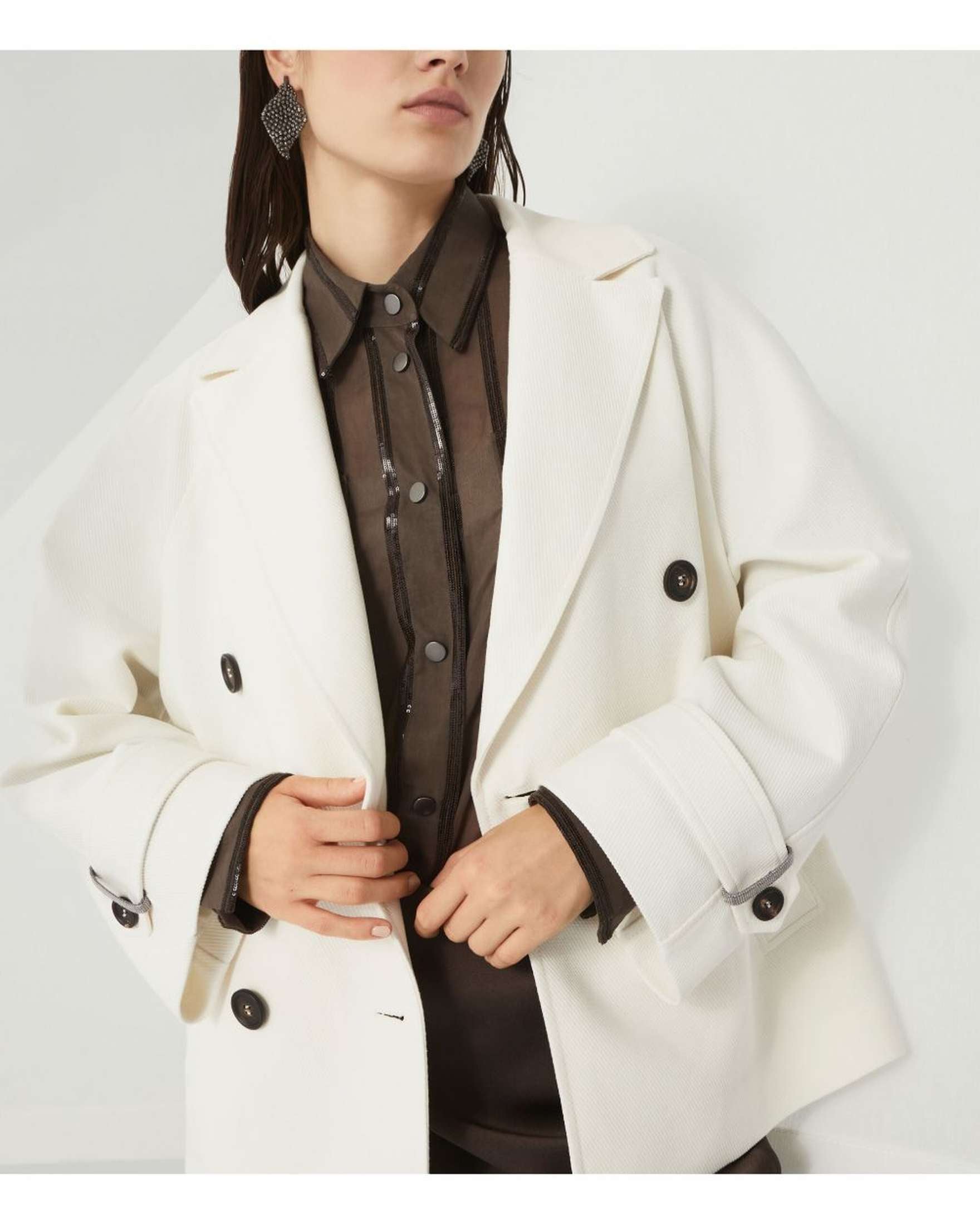 Brunello Cucinelli Jacket Cream Glam Steals