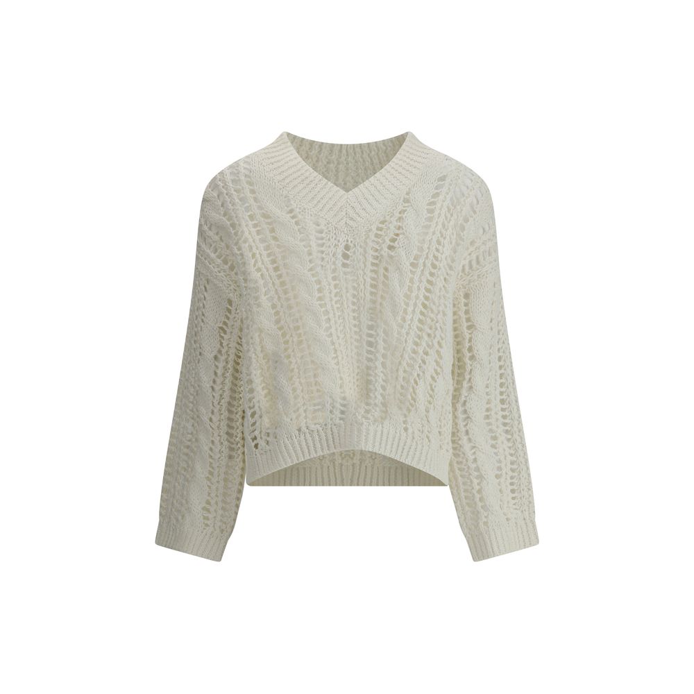 Brunello Cucinelli Lace Knit Sweater