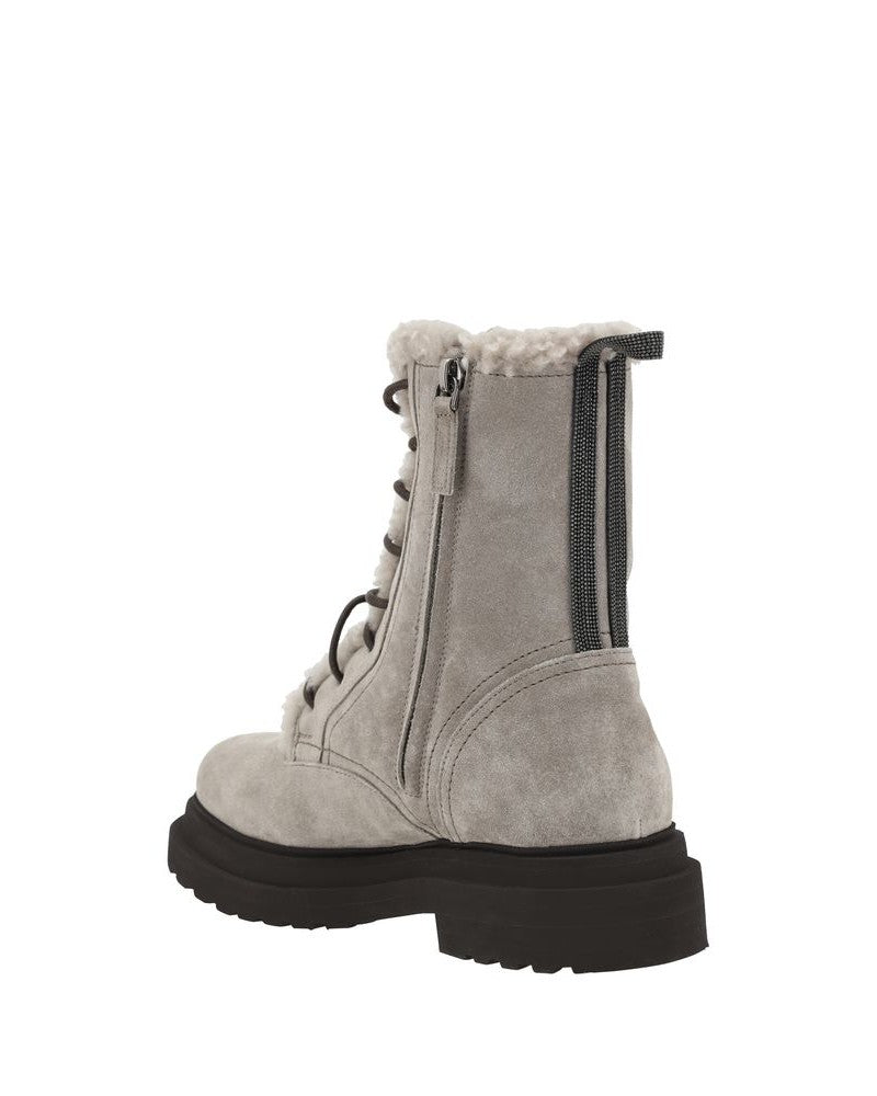 Brunello Cucinelli Laced Ankle Boots Glam Steals