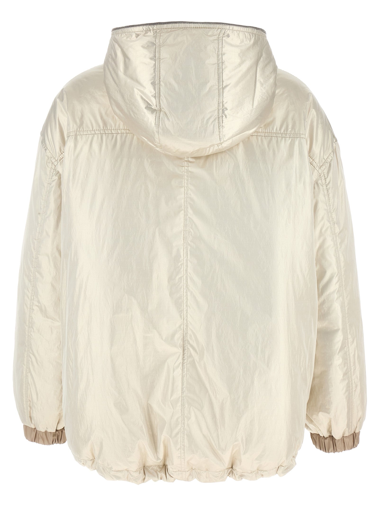 Brunello Cucinelli Laminated Reversible Down Jacket Glam Steals
