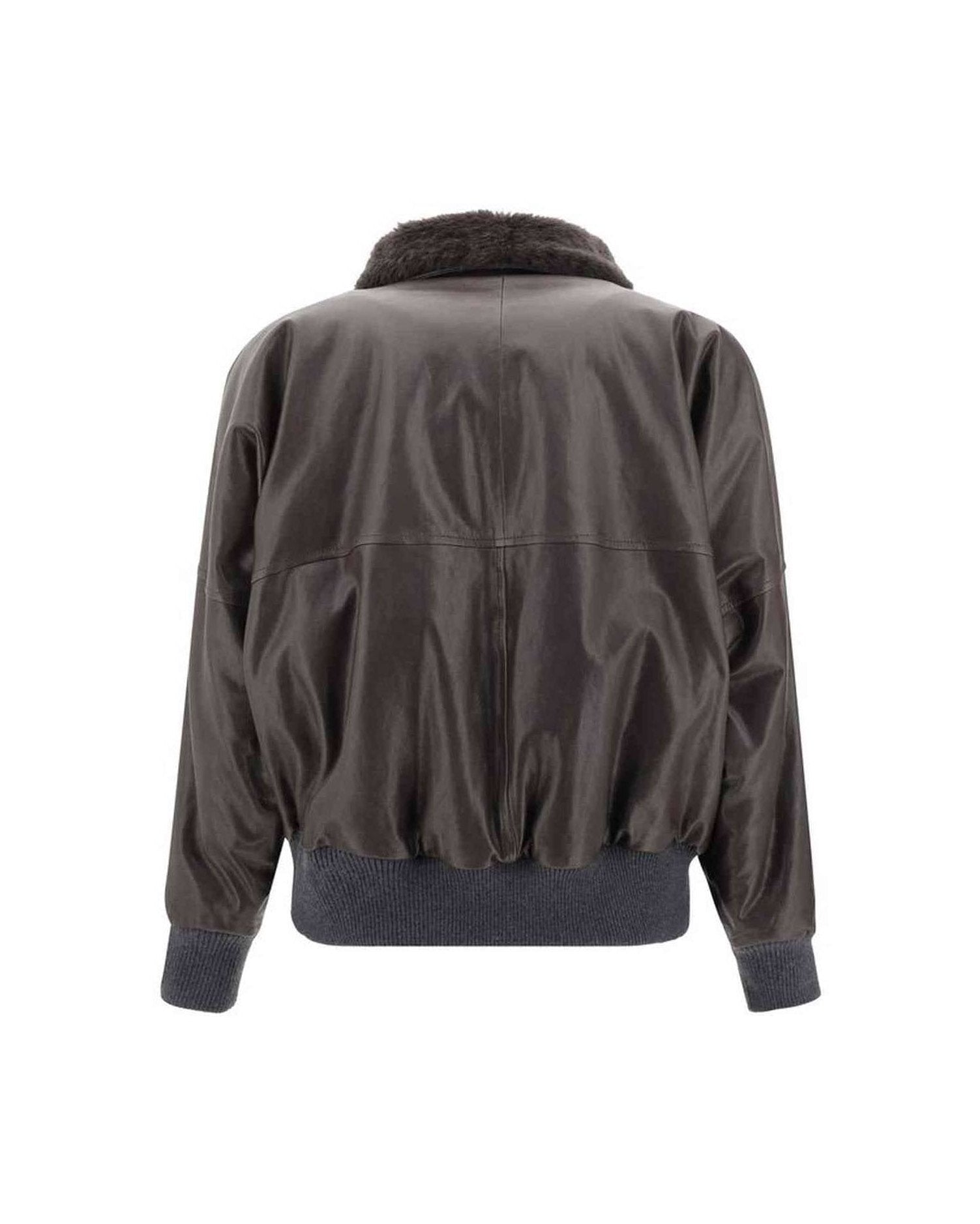 Brunello Cucinelli Leather Jacket Glam Steals