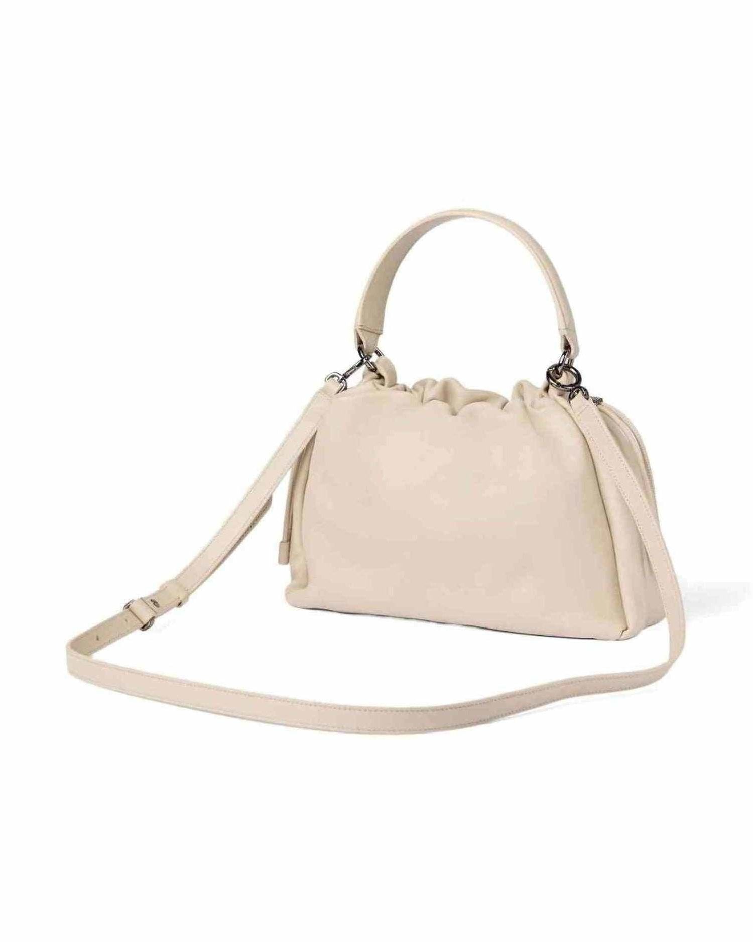 Brunello Cucinelli Leather Mellow Small Bucket Bag in Soft with Monili Glam Steals