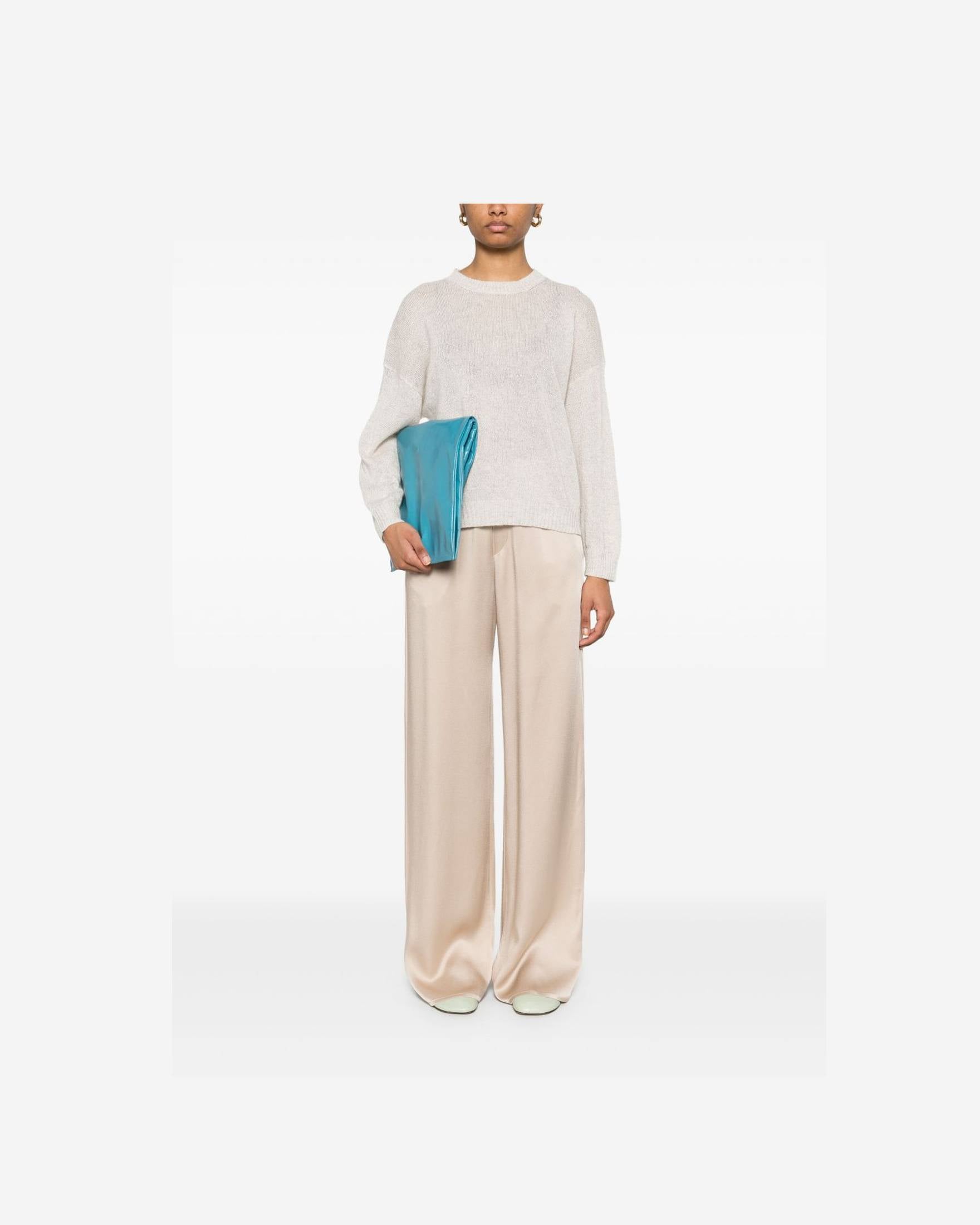 Brunello Cucinelli Light Grey Sweater Glam Steals