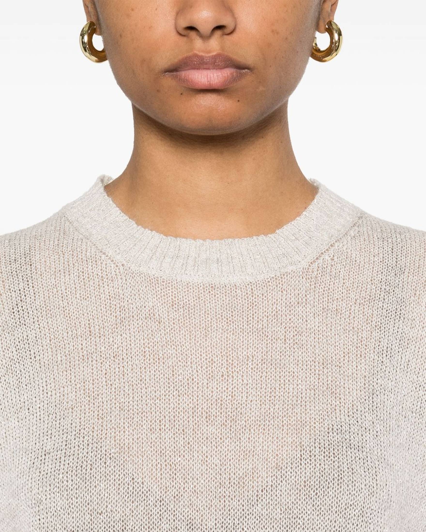 Brunello Cucinelli Light Grey Sweater Glam Steals