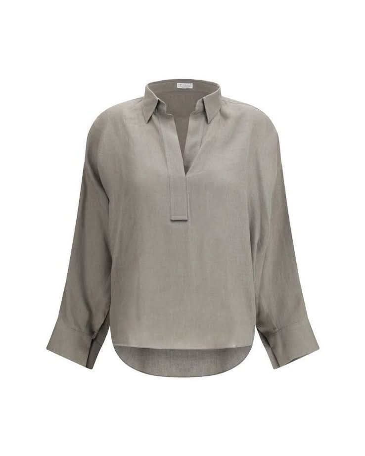 Brunello Cucinelli Linen Blouse