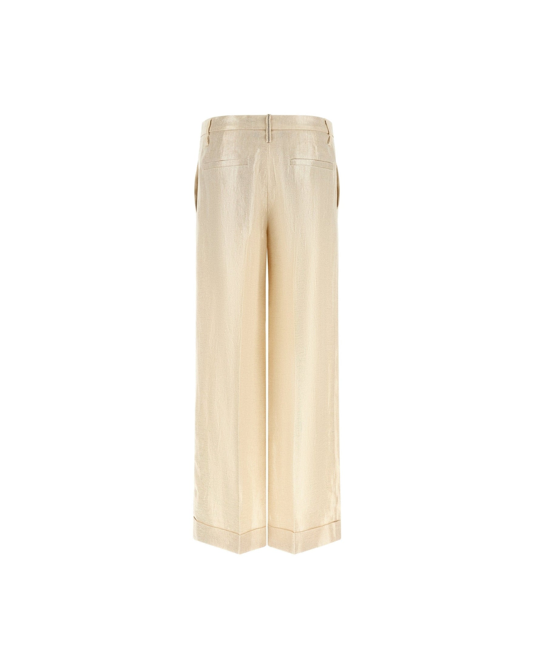 Brunello Cucinelli Linen Lamé Pant Glam Steals