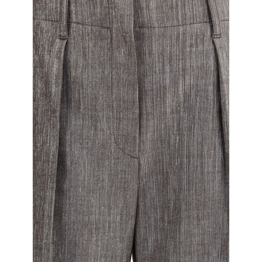 Brunello Cucinelli Lurex Effect Pants Glam Steals