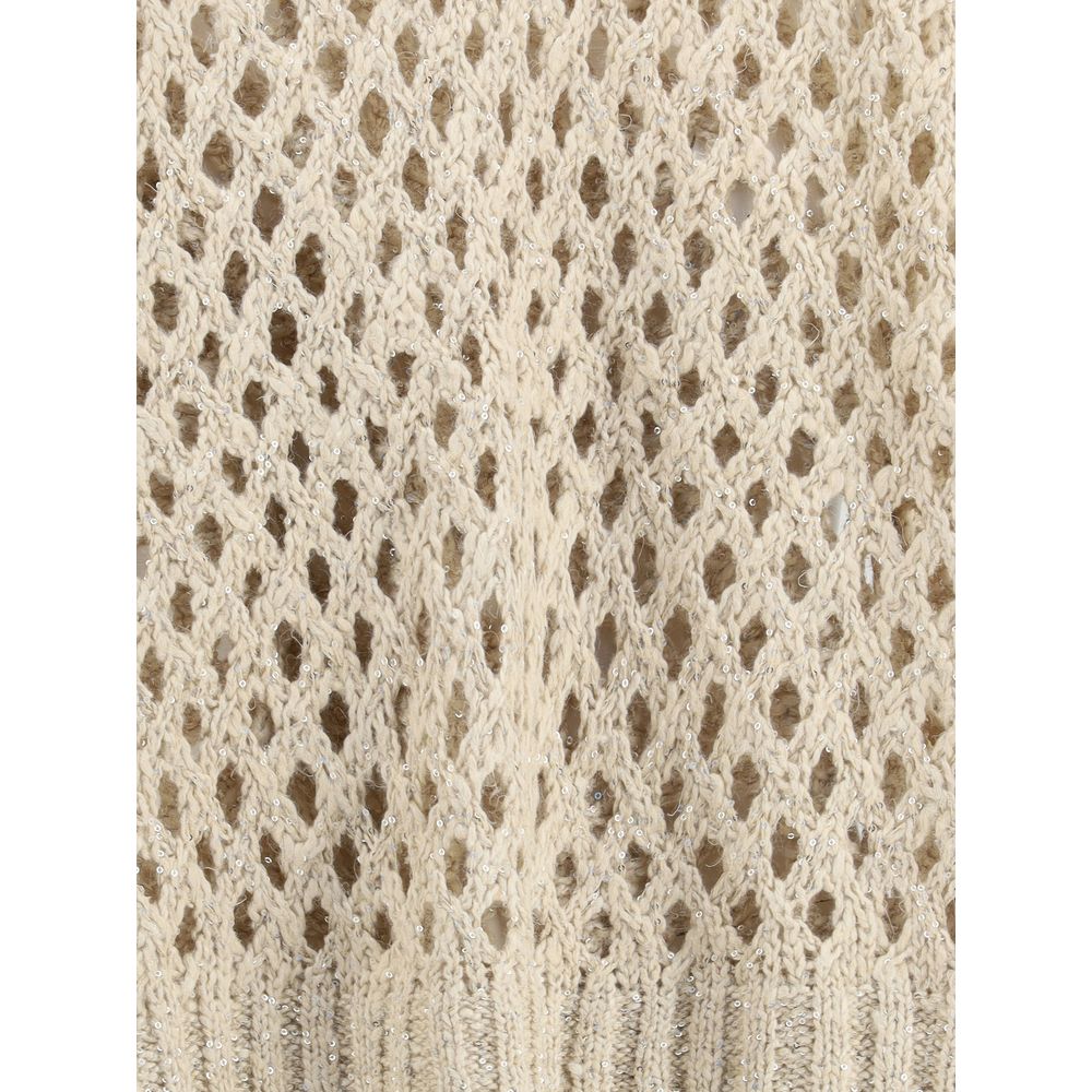 Brunello Cucinelli Mesh Sweater Glam Steals