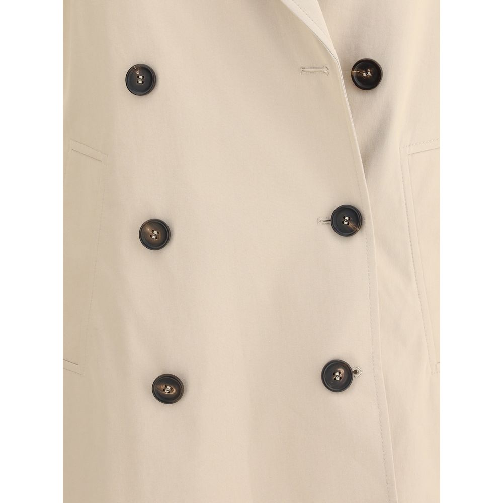 Brunello Cucinelli Midi Trench Coat Glam Steals
