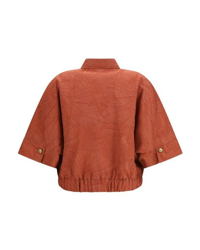 Brunello Cucinelli Orange Cotton Shirt Glam Steals