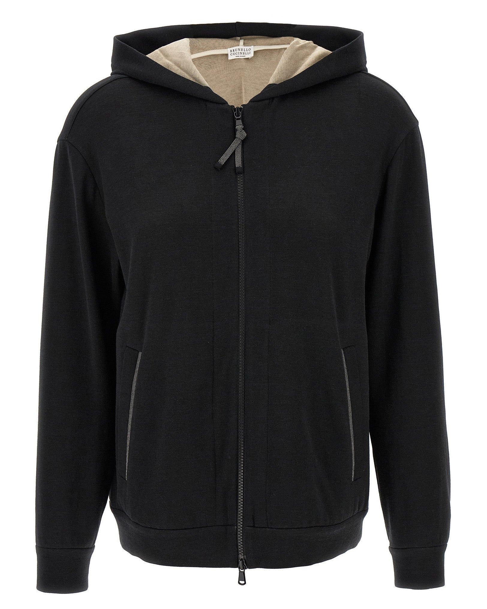 Brunello Cucinelli Precious Zipper Pull Hoodie Glam Steals