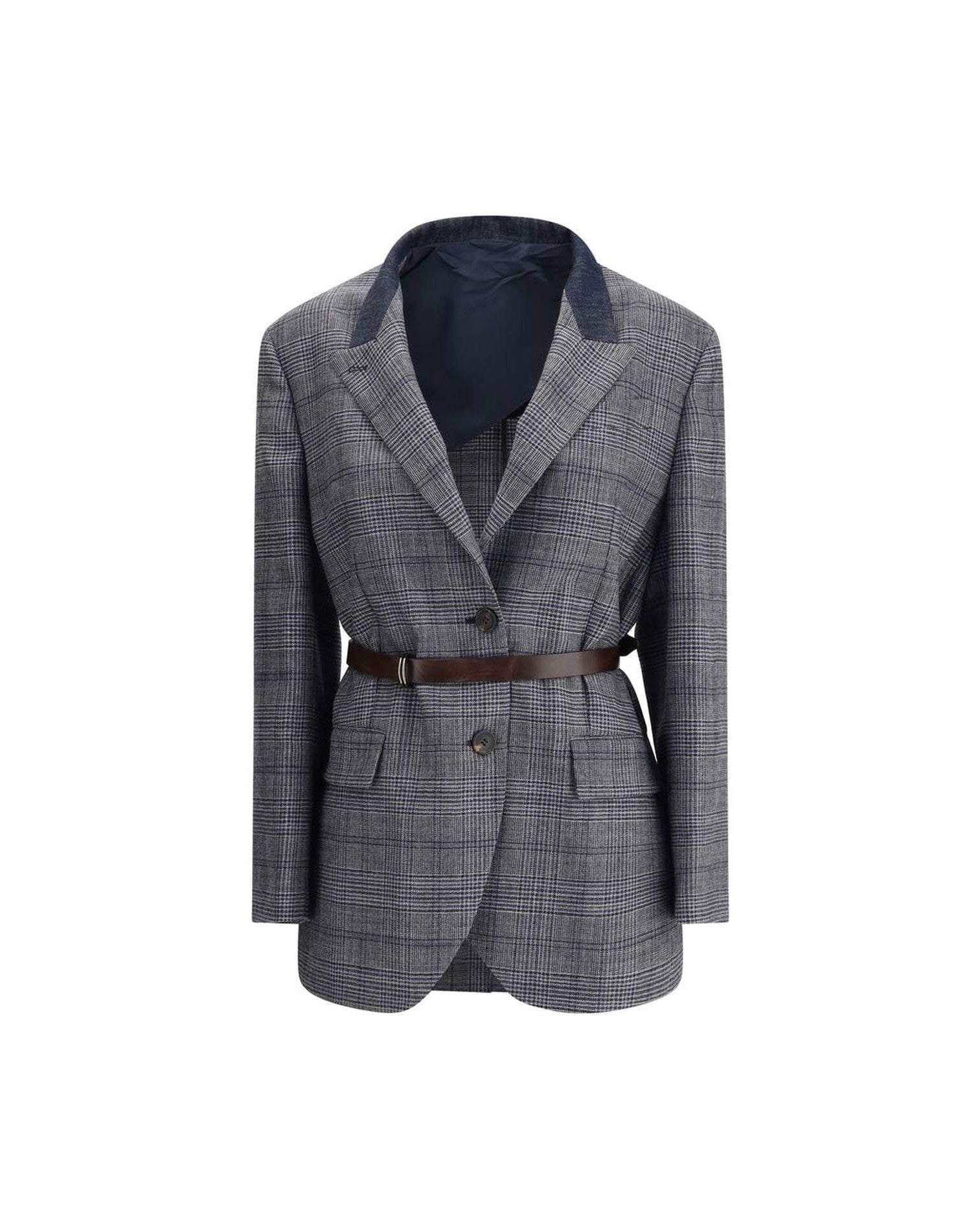 Brunello Cucinelli Prince Of Wales Pattern Blazer