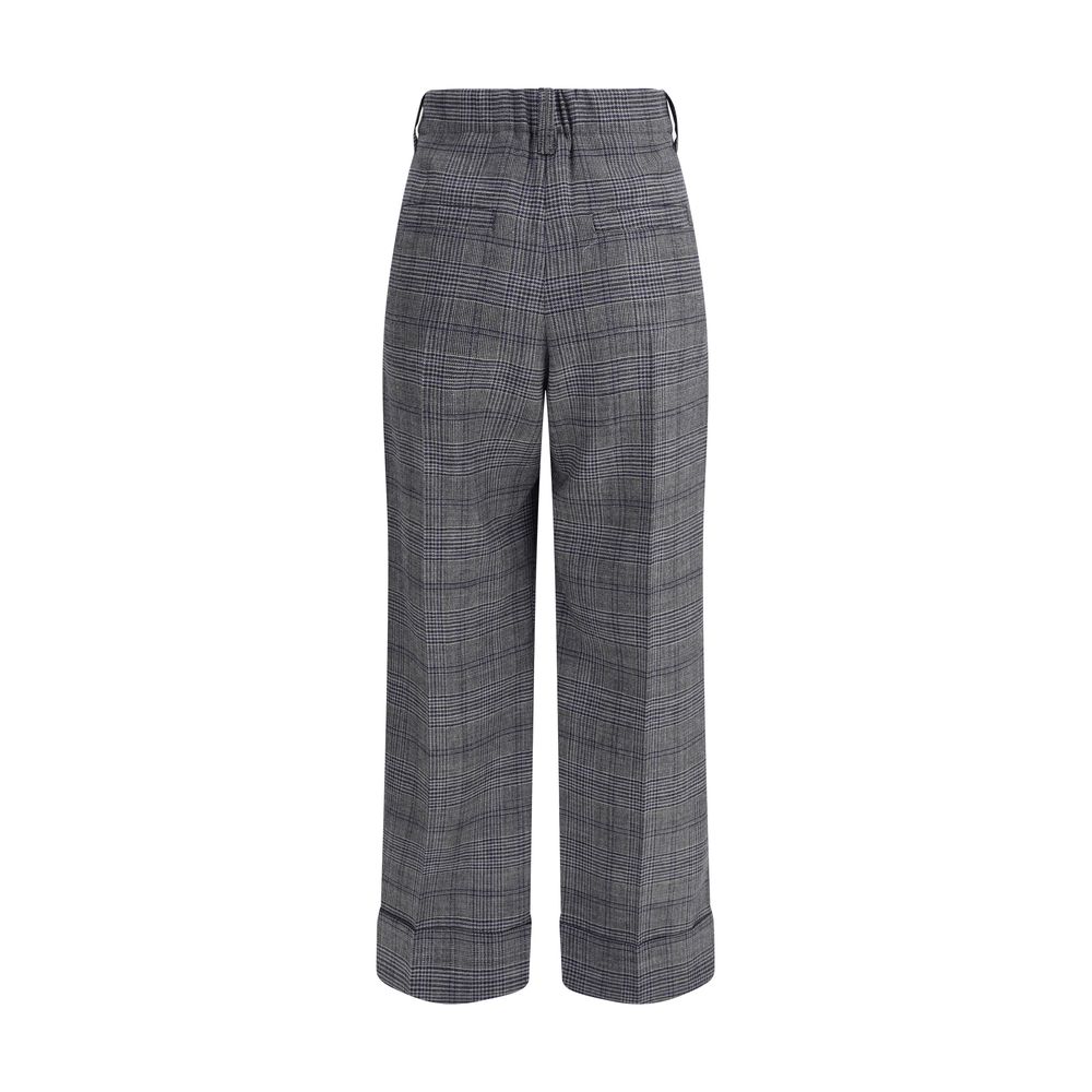 Brunello Cucinelli Prince Of Wales Patterned Pant Glam Steals