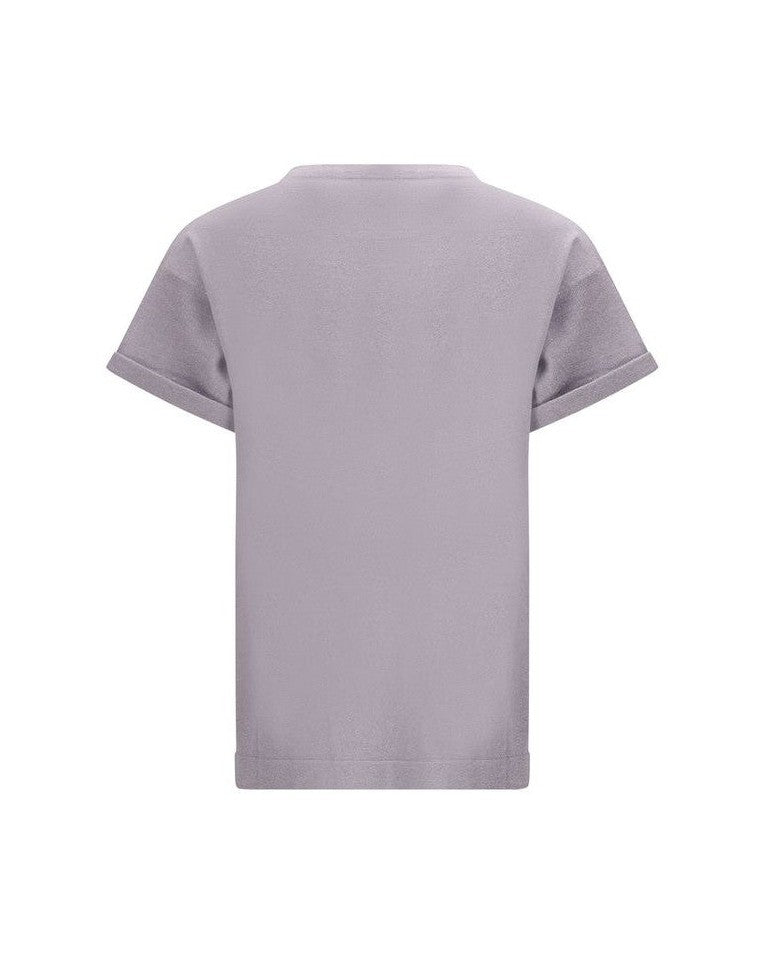 Brunello Cucinelli Purple Nylon T-shirt Glam Steals