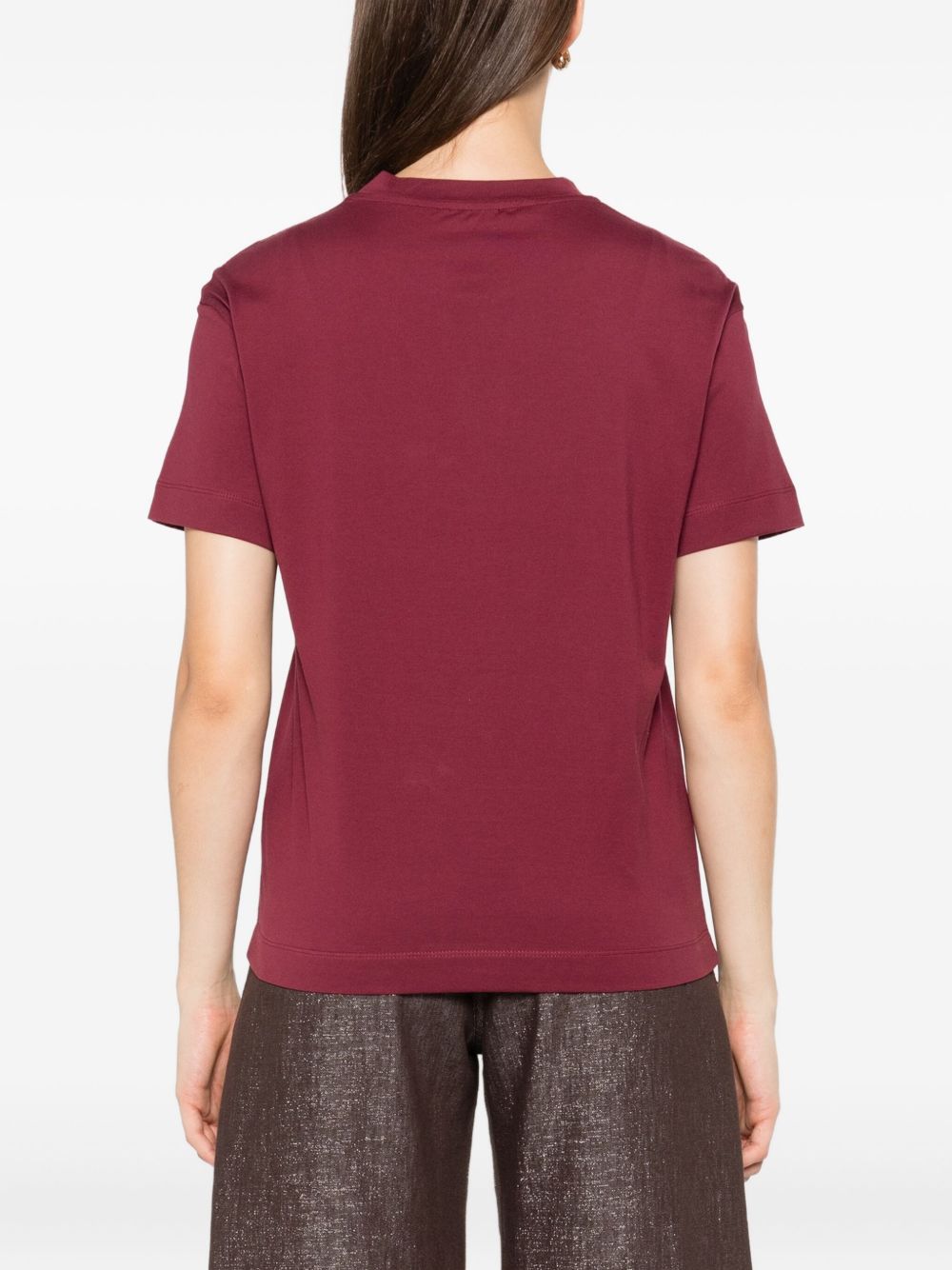 Brunello Cucinelli Red T-shirt Glam Steals