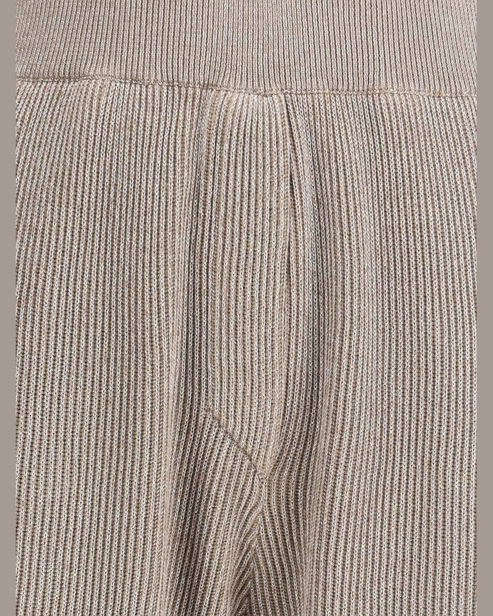 Brunello Cucinelli Ribbed Lurex Pant Glam Steals