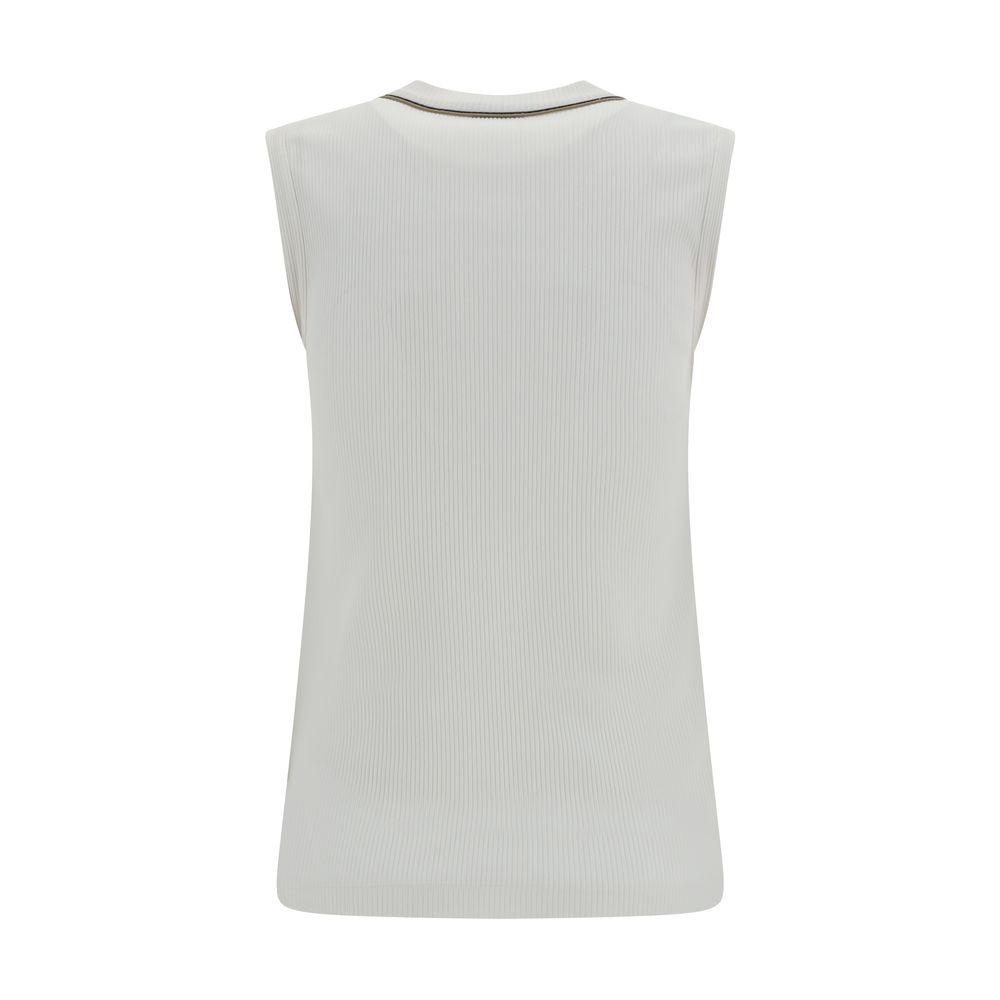 Brunello Cucinelli Ribbed Top Glam Steals