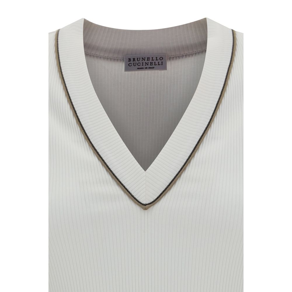 Brunello Cucinelli Ribbed Top Glam Steals