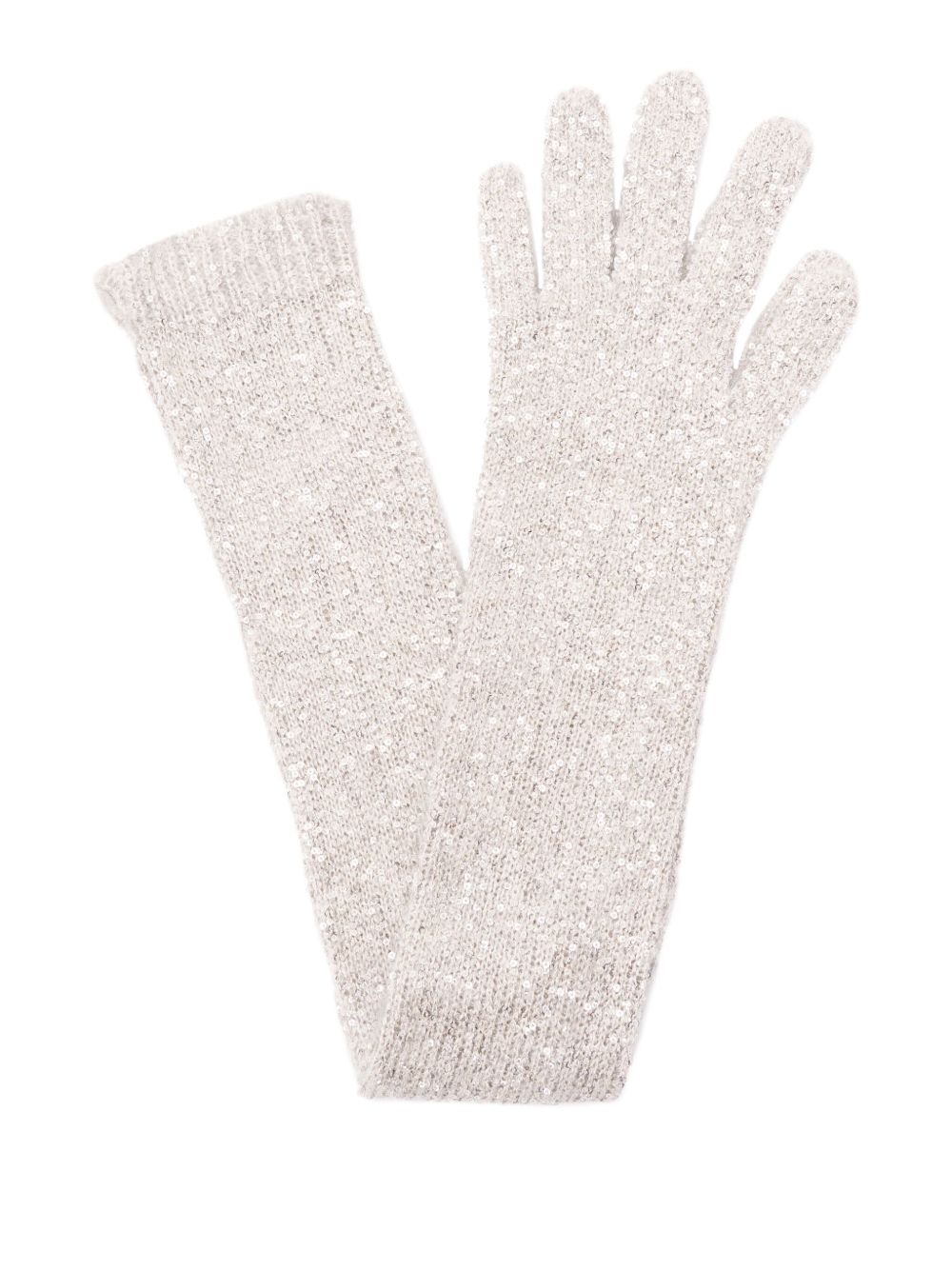 Brunello Cucinelli Sequin Embellished Long Gloves Glam Steals