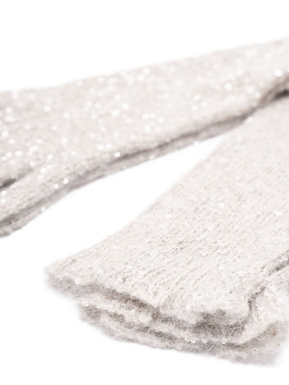 Brunello Cucinelli Sequin Embellished Long Gloves Glam Steals