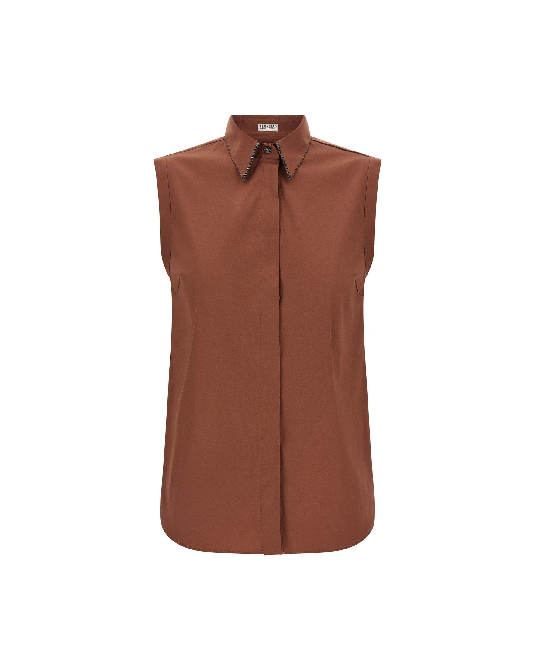 Brunello Cucinelli Shiny Trim Shirt Glam Steals