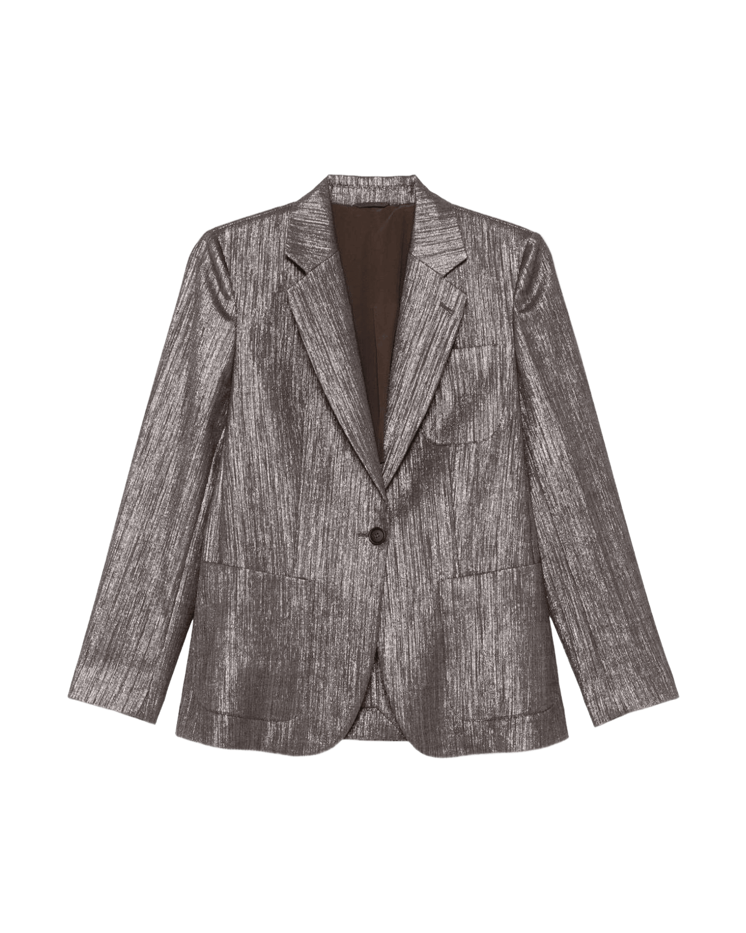 Brunello Cucinelli Silver Jacket Glam Steals