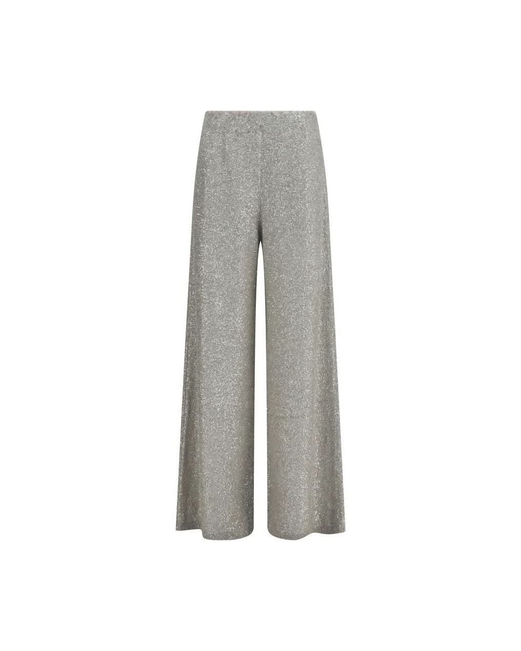 Brunello Cucinelli Silver Polyamide Casual Pant Glam Steals