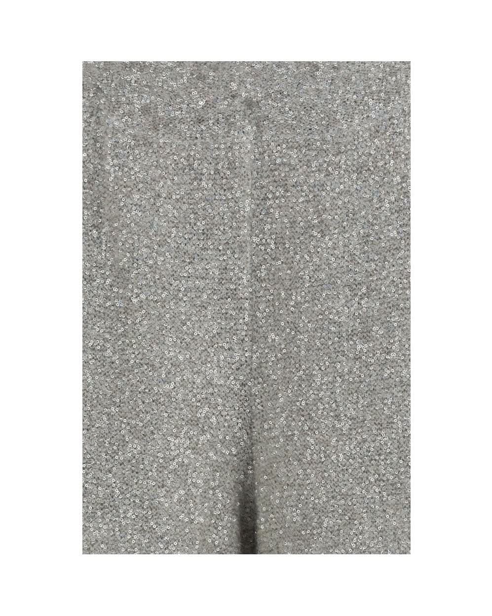Brunello Cucinelli Silver Polyamide Casual Pant Glam Steals
