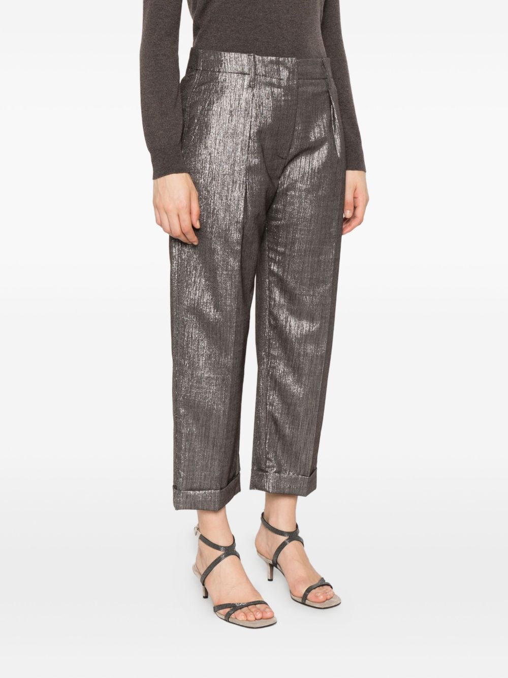 Brunello Cucinelli Silver Trouser Glam Steals