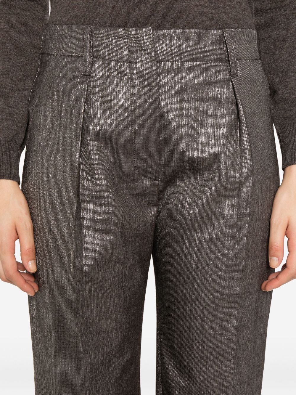 Brunello Cucinelli Silver Trouser Glam Steals