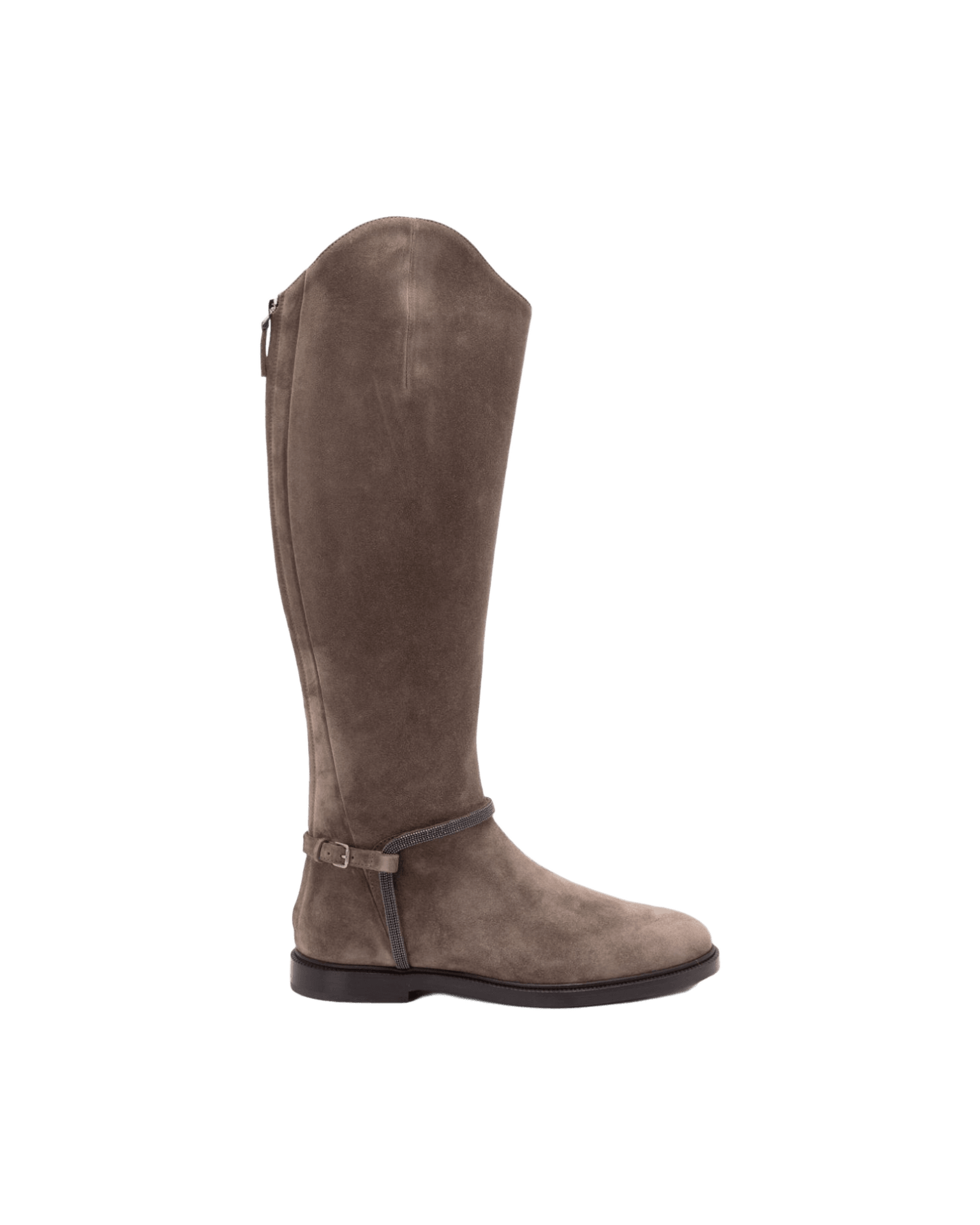 Brunello Cucinelli Suede Buckled Boots Glam Steals